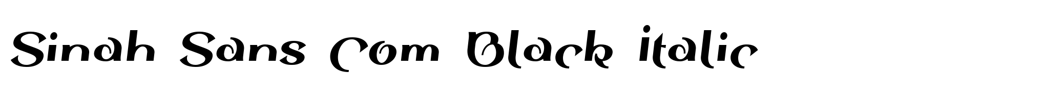 Sinah Sans Com Black Italic image